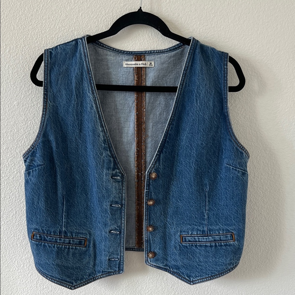 Abercrombie & Fitch Denim Vest